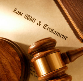 Gavel with Last Will & Testament
